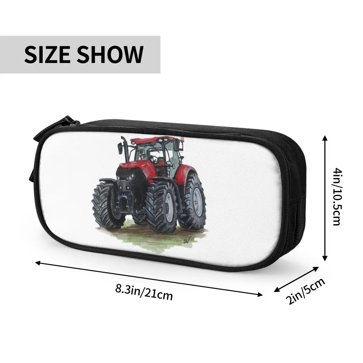 Big Red Tractor Pencil Cases Big Capacity Pen Bags Pen Box Pencil Pouch For Boys Girls Students Stationery School Office