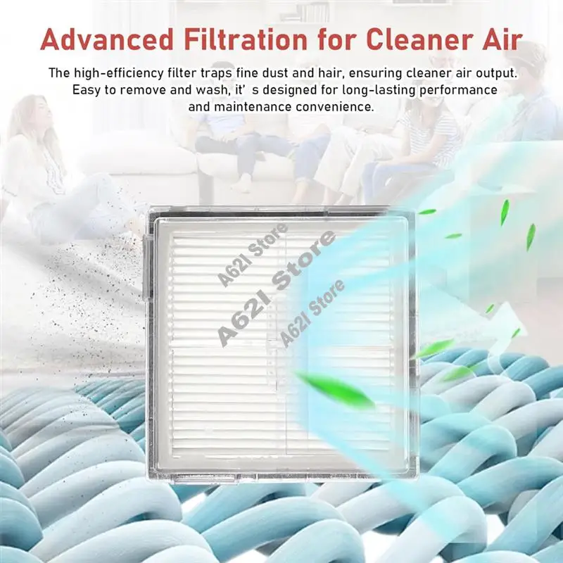 Vacuum Cleaner Replacement Parts Kit For Roborock Q10 S5/Q10 S5+ Models Accessory