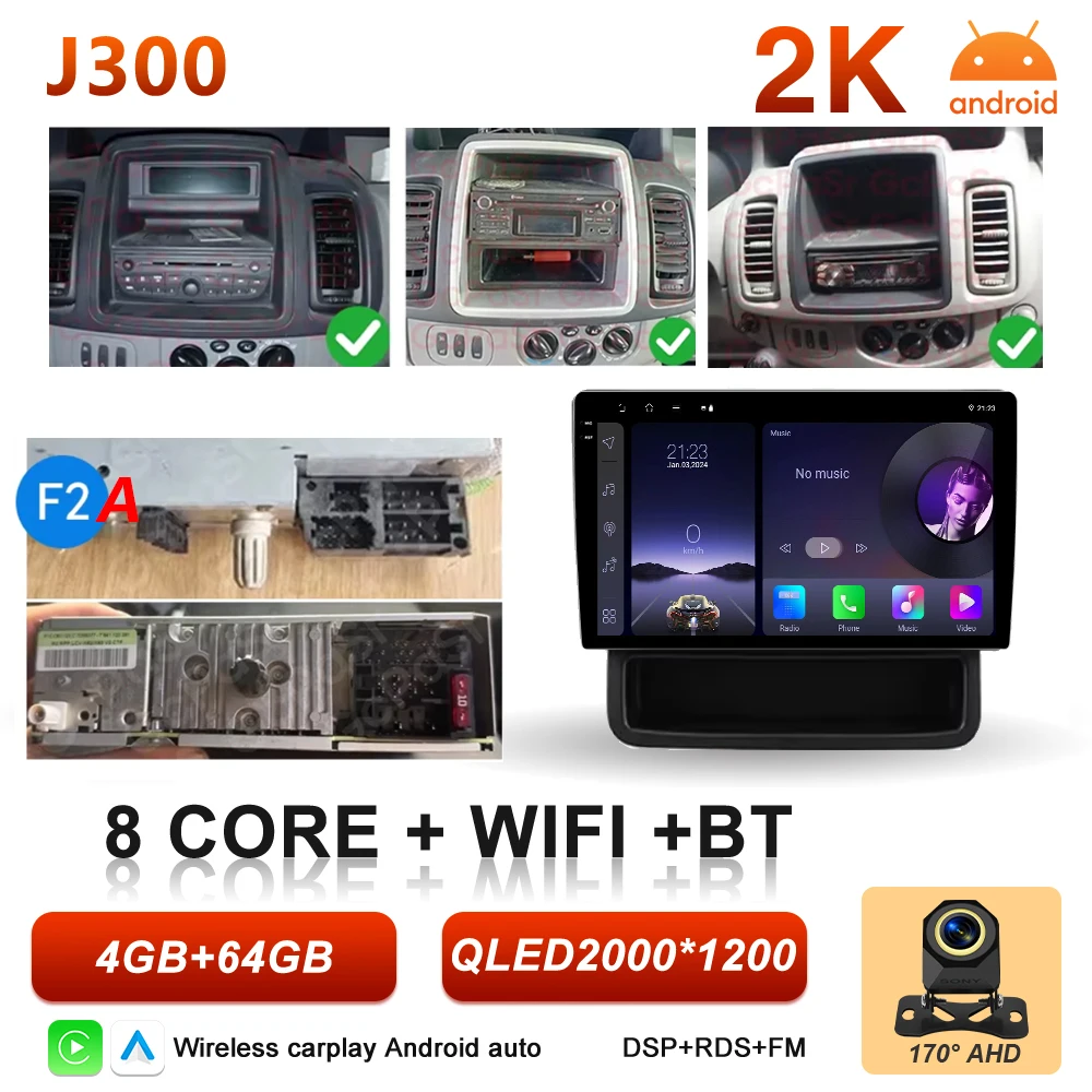 Android 16 autoradio voor Renault Trafic 2, Opel Vivaro A en Nissan Primastar 2001-2014, multimediaspeler met Carplay en GPS-stereo