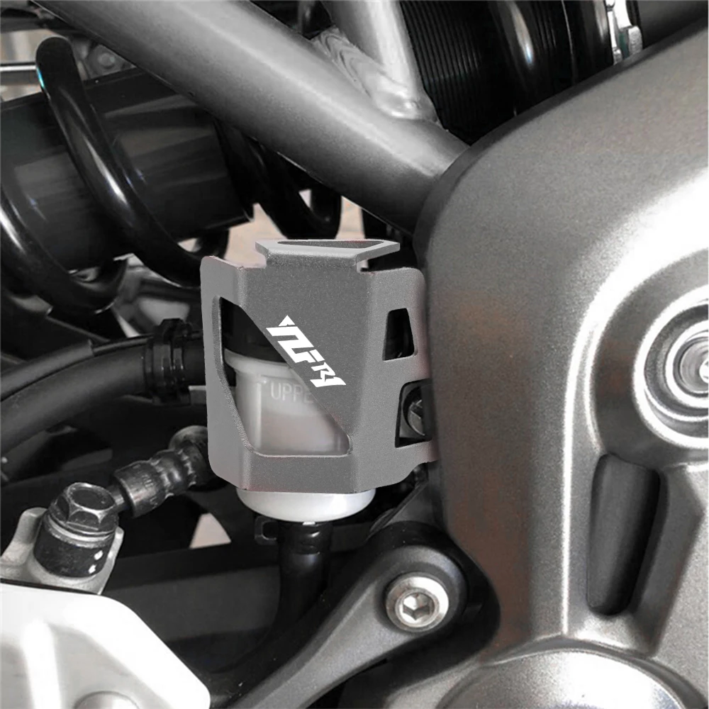 

For Yamaha yzf r1 YZFR1 YZF-R1 YZF R1 2011-2023 Motorcycle Rear Brake Fluid Reservoir Guard Cover Protector Oil Tank Protection