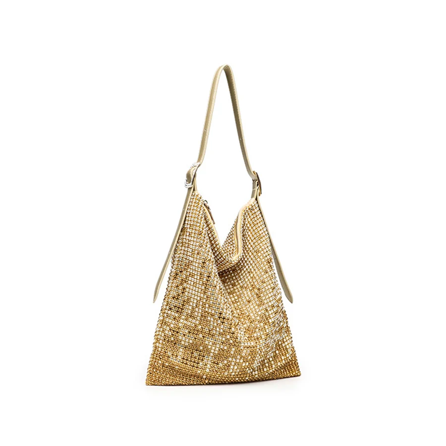 

Women Shiny Rhinestone Dinner Bag New Party Wedding Purses Luxury Full-Diamond Ladies Elegant Handbag Design Sparkly Evening Bag