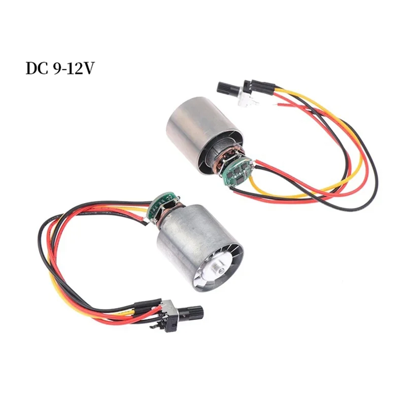 ABKN-Low-Voltage Brushless Culvert Fan 5A 100,000 Rpm High-Speed Motor Miniature Hair Dryer Drive Motor DC 9-12V Easy Install