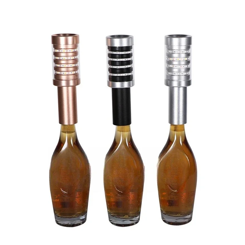 Bar luminous hand-held glitter stick metal dancing stick champagne foreign wine decorative wine cover call service light