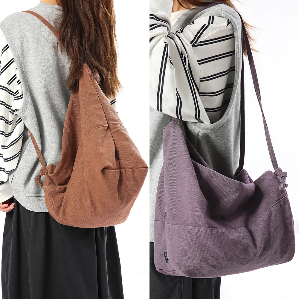 

Women's Crossbody Bag Korean Version Trendy Casual Large-Capacity Tote Bag Multiple Ways to Wear School Backpack