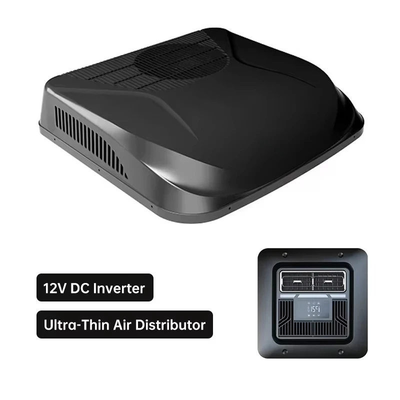 12V Rooftop RV Air Conditioner 2300W Inverter DC Powered Aircon for Campervan Motorhome R32 Eco-Friendly Ultra Quiet