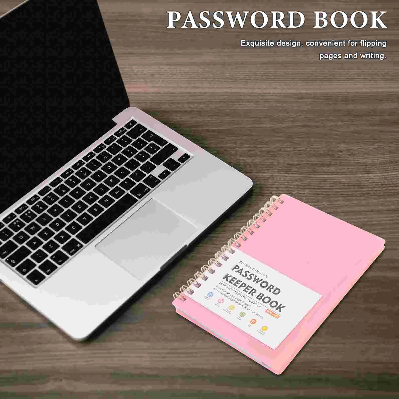 Password Book Passwords Portable Notepad Paper Keeper Books for Seniors Grey Management Multi-use Notebook