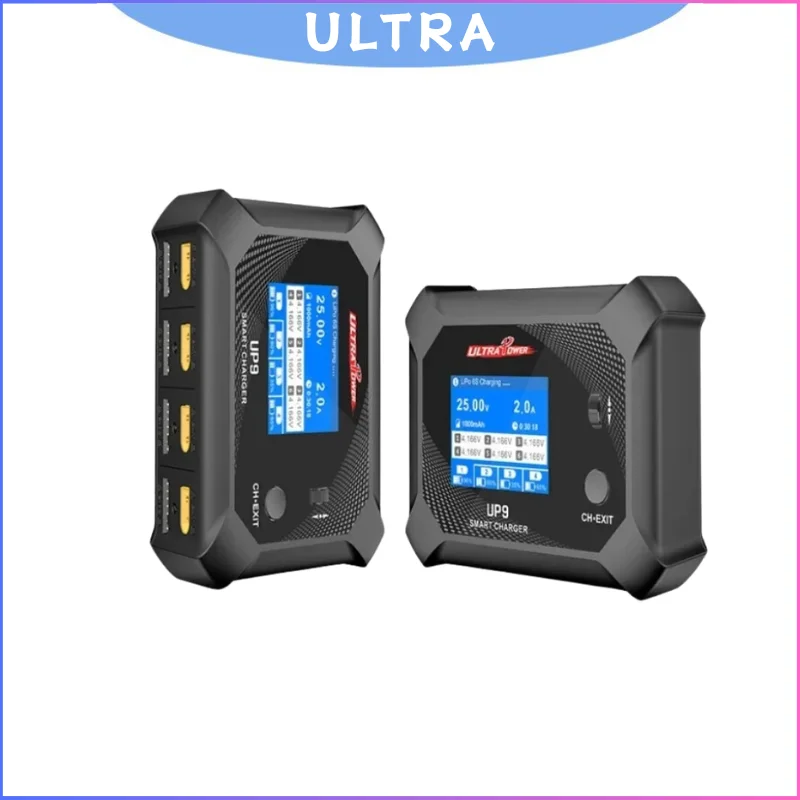 

ULTRA POWER UP9 200W 4-Channel Smart Balance Charger - AC 100W/DC 200W Dual Input for LiPo LiHV LiFe Batteries Fast Charging