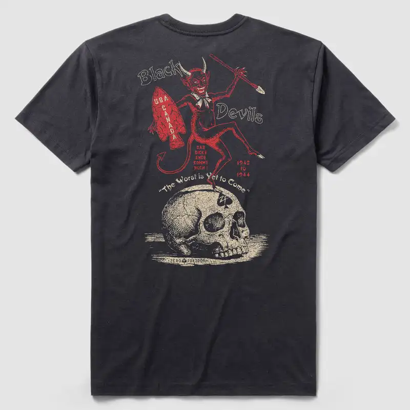 Black Devils Military Training Tactical Casual T-shirt Men's and Women's Luxury Brand Top