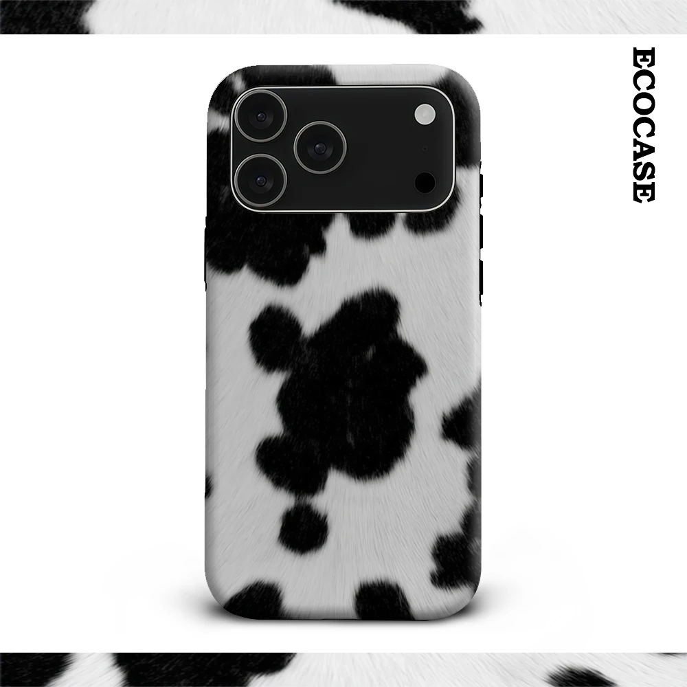 Klassische Kuh-Druck-Textur IPhone 17 Must-Haves Handyhülle für IPhone 17 16 15 14 13 12 11 Pro Max Plus Doppelschichtige Rückseite