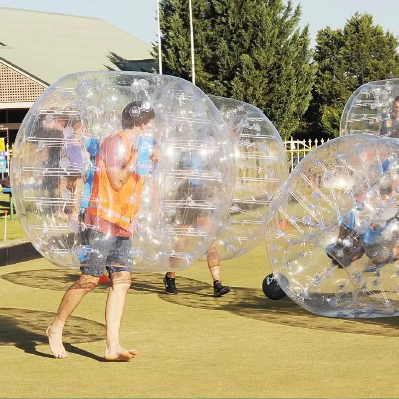 Outdoor Fun & Sports 1,2 m diameter PVC opblaasbare menselijke hamster bubble voetbal (12 stuks in veel en 2 stuks luchtpomp voor aanwezig)