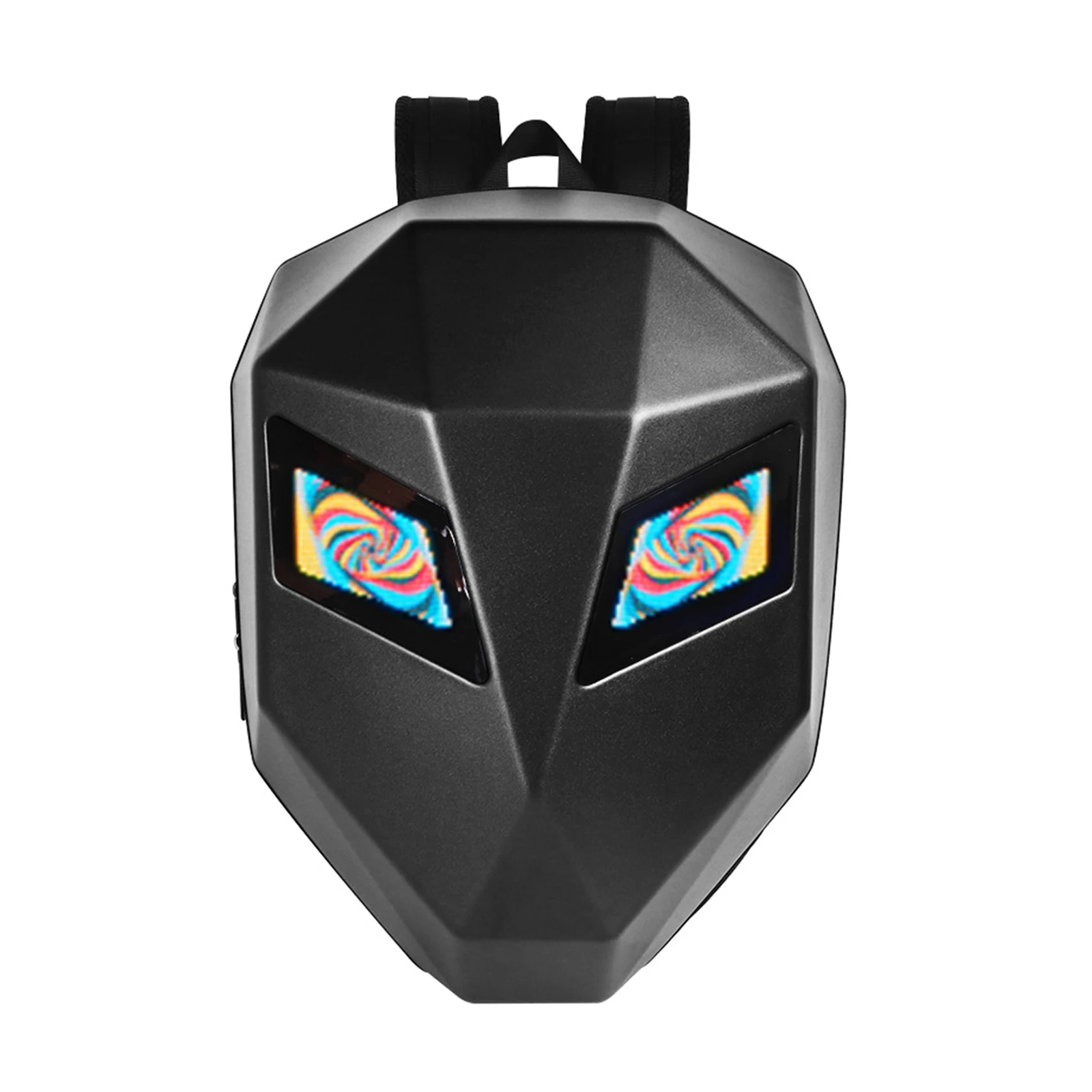 LED Backpack Motorcycle Riding Smart DIY Schoolbag Waterproof Luggage Bag for Bicycle Travelling Camping Storage