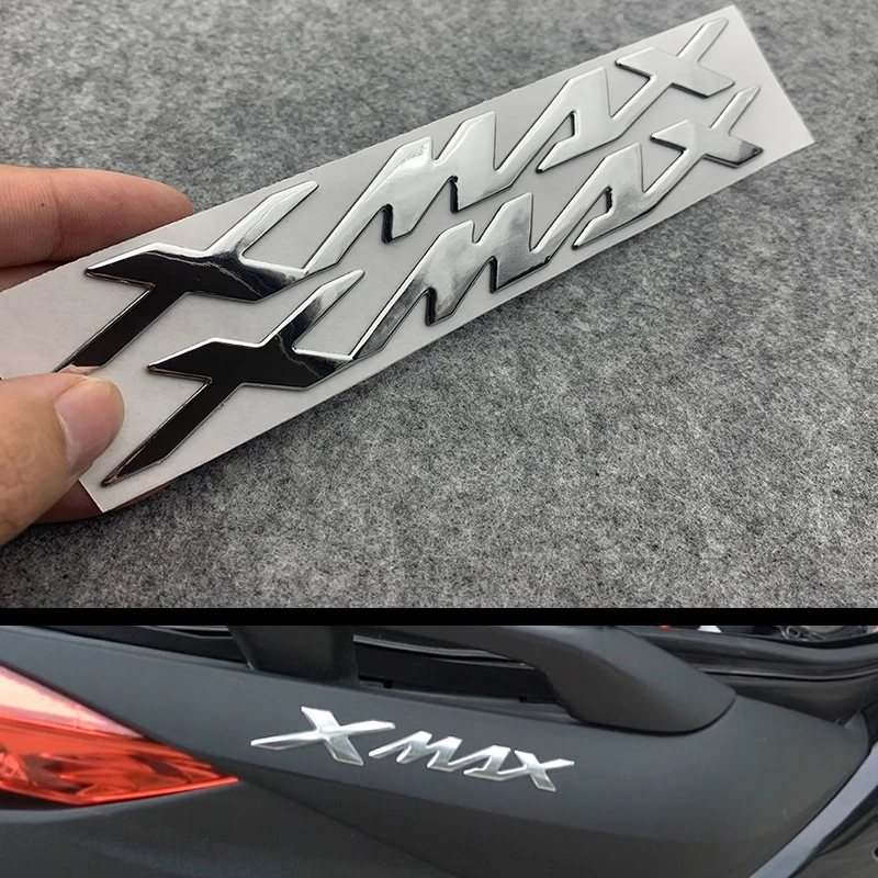 

XMAX 3D Motorcycle Accessories LOGO Badge Chrome Sticker Soft Plastic Decals ForYAMAHA X MAX XMAX 300 125 250 400