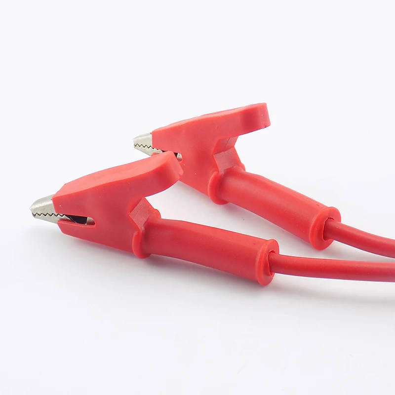 Double-ended Alligator Crocodile Clips Test Jumper Wire High Voltage Alligator Clips Electrical DIY Test Leads m20