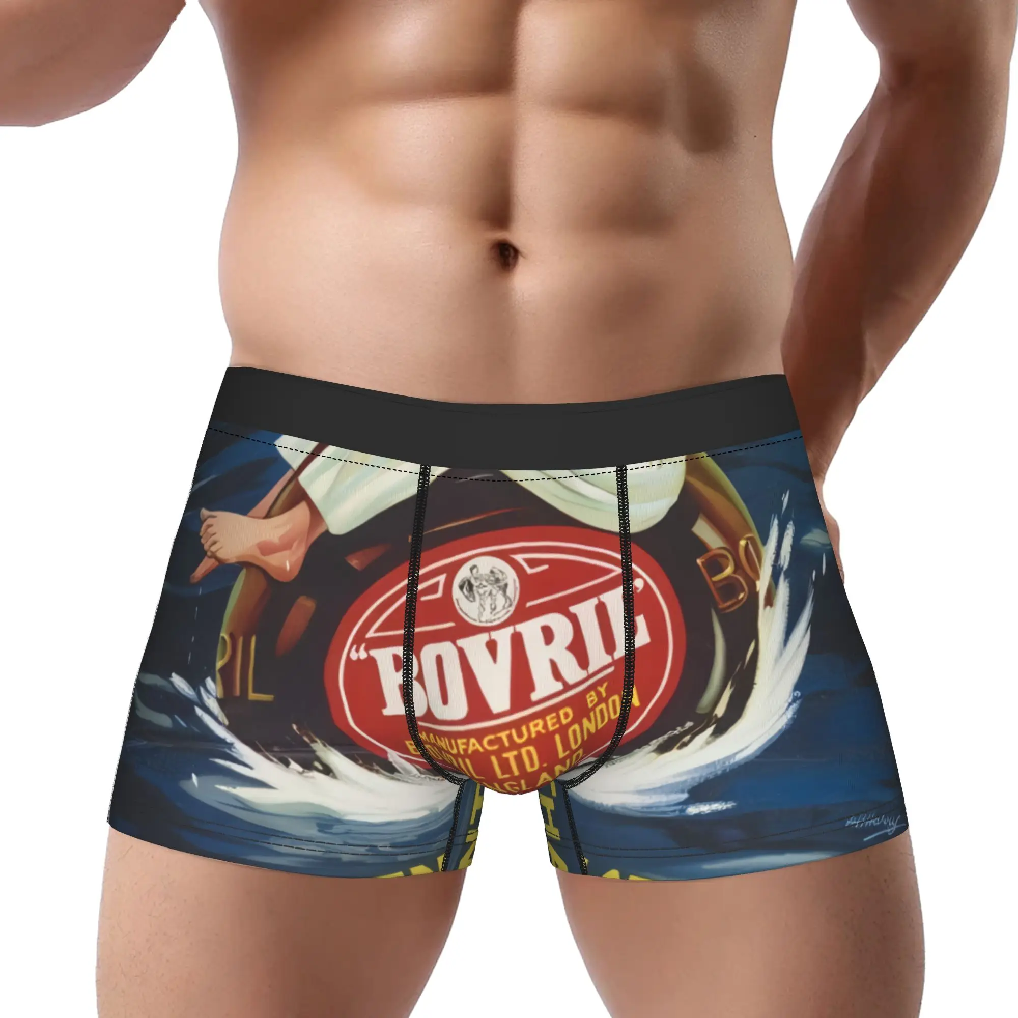 Bovril Prevents That Sinking Feeling Underpants Breathbale Panties Man Underwear Bovril Ventilate Shorts Boxer Briefs
