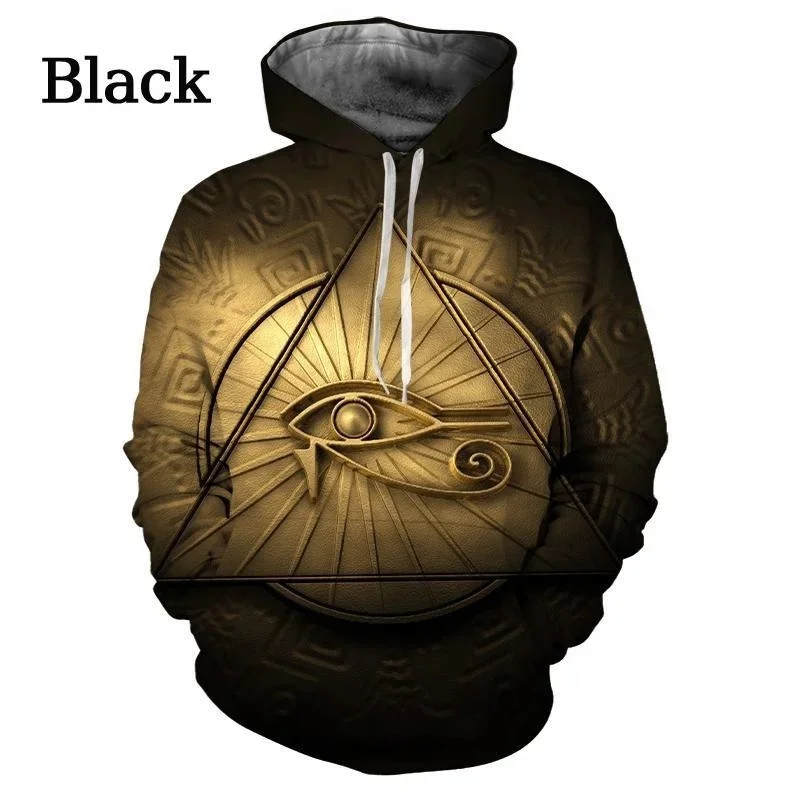 3D Printed Ancient Egypt Eye Of Horus Hoodies For Men Clothes Casual Streetwear Women Pullovers Oversized Sweatshirts Tracksuit