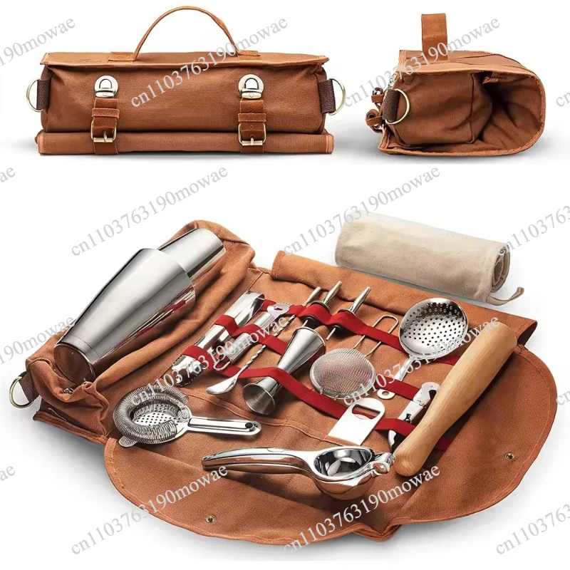 Mobile Bartending Tools 23-piece Professional Bartending Accessories Travel Bartending Set