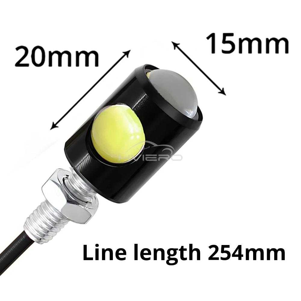 2X Auto LED Motorcycle Signal Led Drl Fog Lamp Indicators Car License Plate Bolt Tail Rear Light Brake Side Fog Bulb Turn Signal