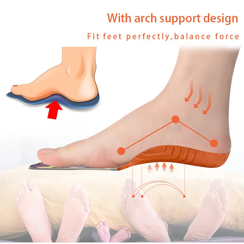 Kids Orthotics Insoles Arch Support Shoe Pad for Flat Foot Care Running Accessories Orthopedic Insole Children Inserts Cushion