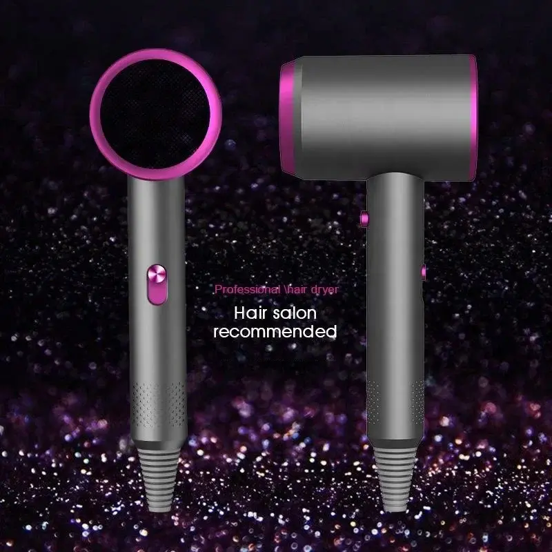 Secador de cabelo profissional para salão de beleza com proteção iônica e térmica portátil para viagens em casa e hotel - para uso doméstico e em hotel