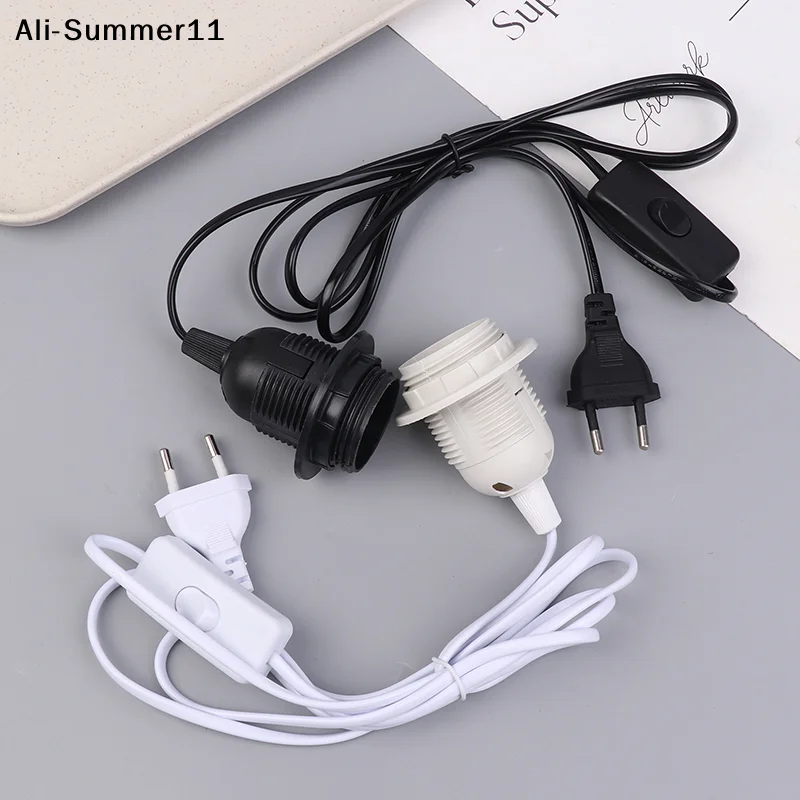 

【A6L】E27 220V EU Plug Lamp Base Holder With 1.8M ON/OFF Power Cord Hanging Pendant LED Light Fixture Lamp Bulbs Socket Adapters