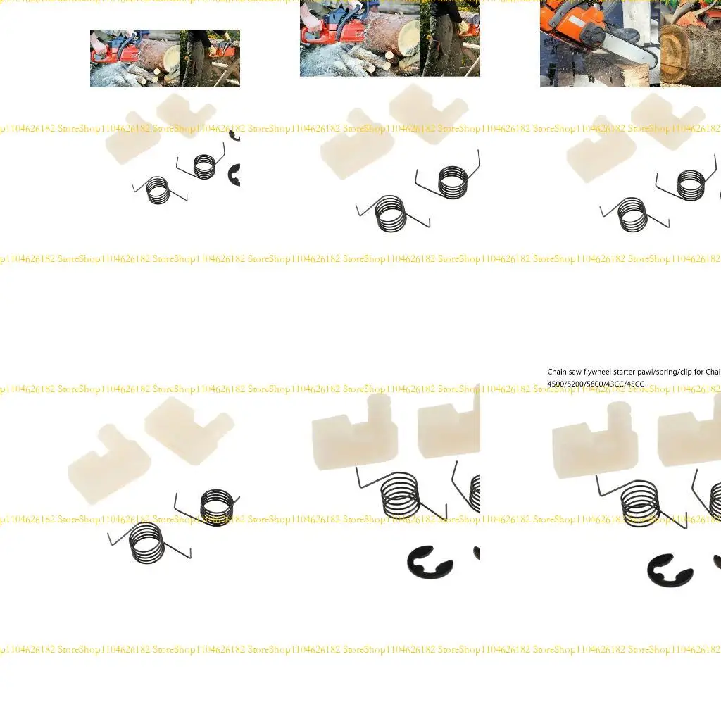 

Q2Q4 6pcs для 4500 5200 5800 43CC 45CC Цепная пила Стартовая пачка + пружина + клип