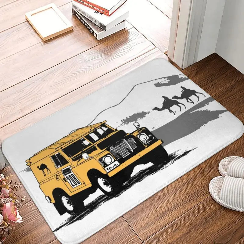 Custom Yellow Car Desert Trophy Doormat Mat Anti-Slip Bath Kitchen Bedroom Rug Carpet 40*60cm