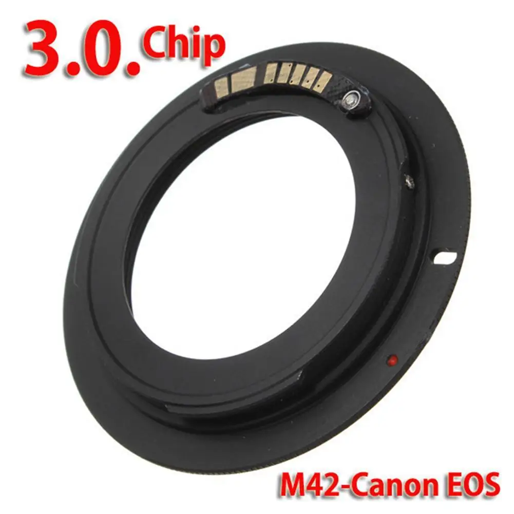 M42-EOS 3.0 Chip Lens Adapter Ring for M42 Eos Lens for Canon Eos 500d, 1000d, 450d, 400d, 350d, 300d for Canon EOS EF Mount