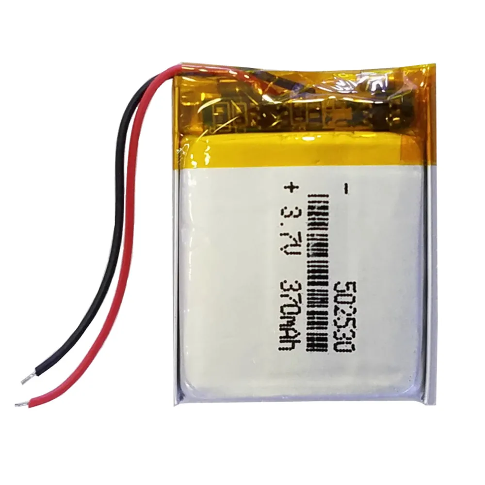 1-10PCS 502530 3.7V 370mAh Lithium Polymer Battery For Polar V800 Sport Watch GPS Bluetooth Speaker Dash Cam Driving Recorder