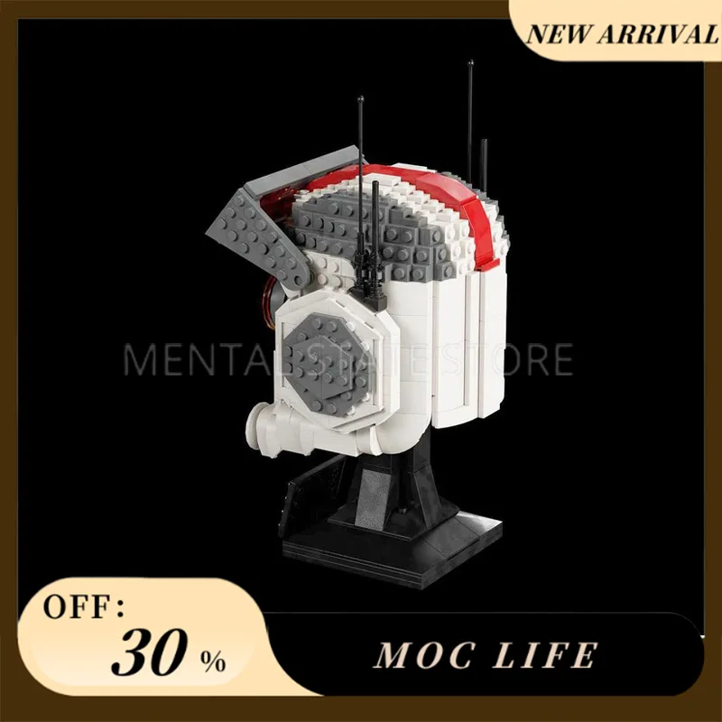 NEW 715PCS Customized MOC Helmet - TECH Building Blocks Technology Bricks DIY Creative Assembly Education Toys Holiday Gifts