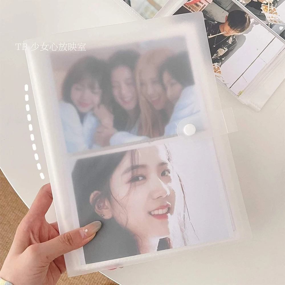 Álbum de fotos con superficie de PP de 3/4/5/6 pulgadas, fundas para tarjetas fotográficas, álbum de recortes, colección de libros, Protector de carpeta de tarjetas comerciales de 10x15