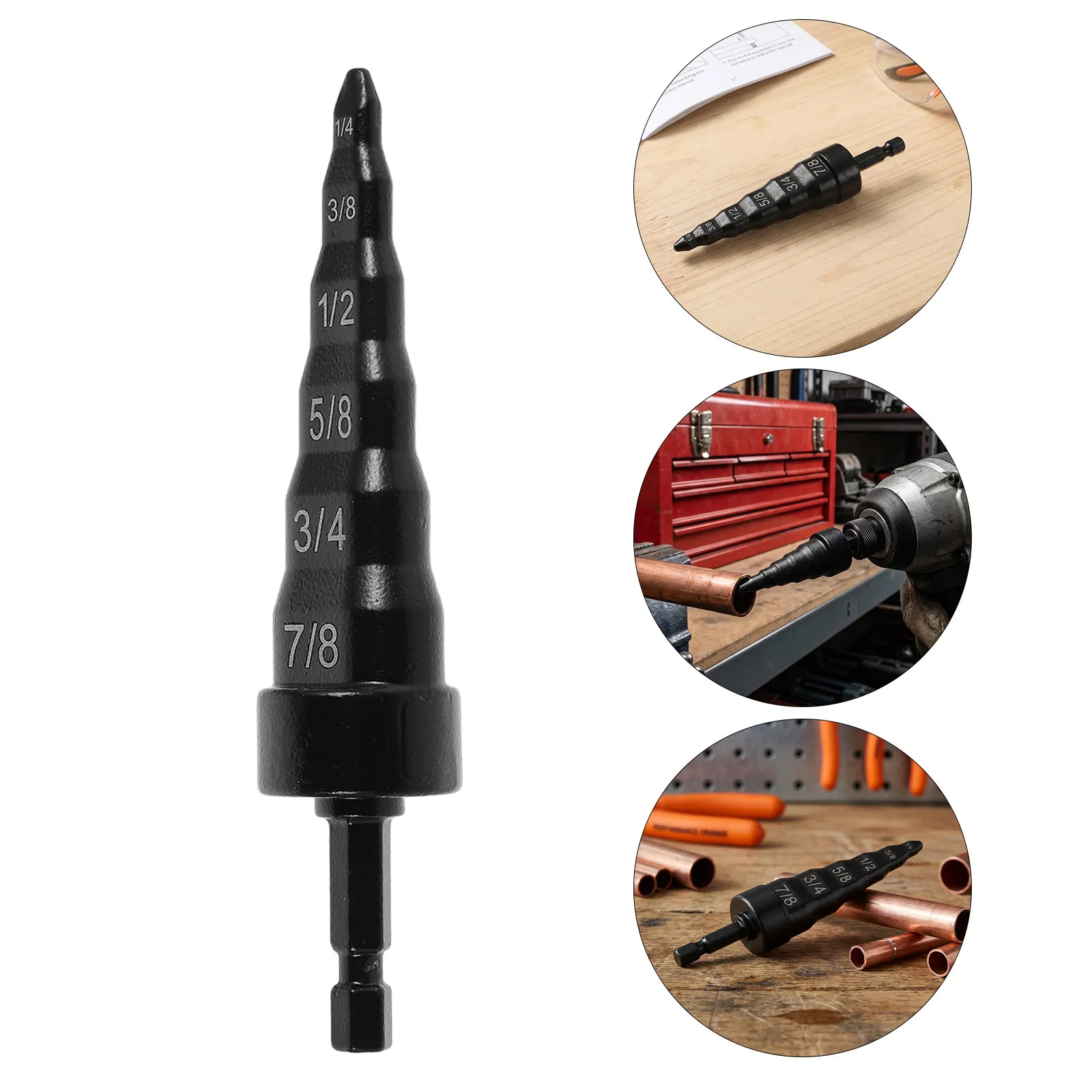 6 in 1 Air Conditioner Copper Pipe Expander Tool Hvac Repair Tube Expander for Copper Tubing Flare Swage Metal Pipe Flaring Tool