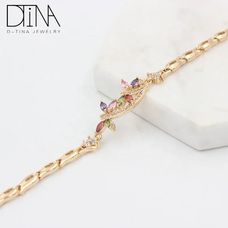 China wholesale saudi arabia jewelry gold bracelet for women