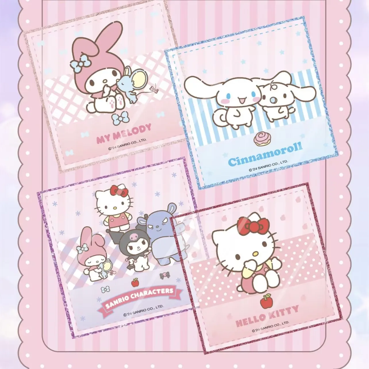 Vendita calda KABAO Original Sanrio Hello Kitty Kuromi Cinnamoroll Cartoon Cute Collectible carta colorata giocattoli di compleanno per bambini