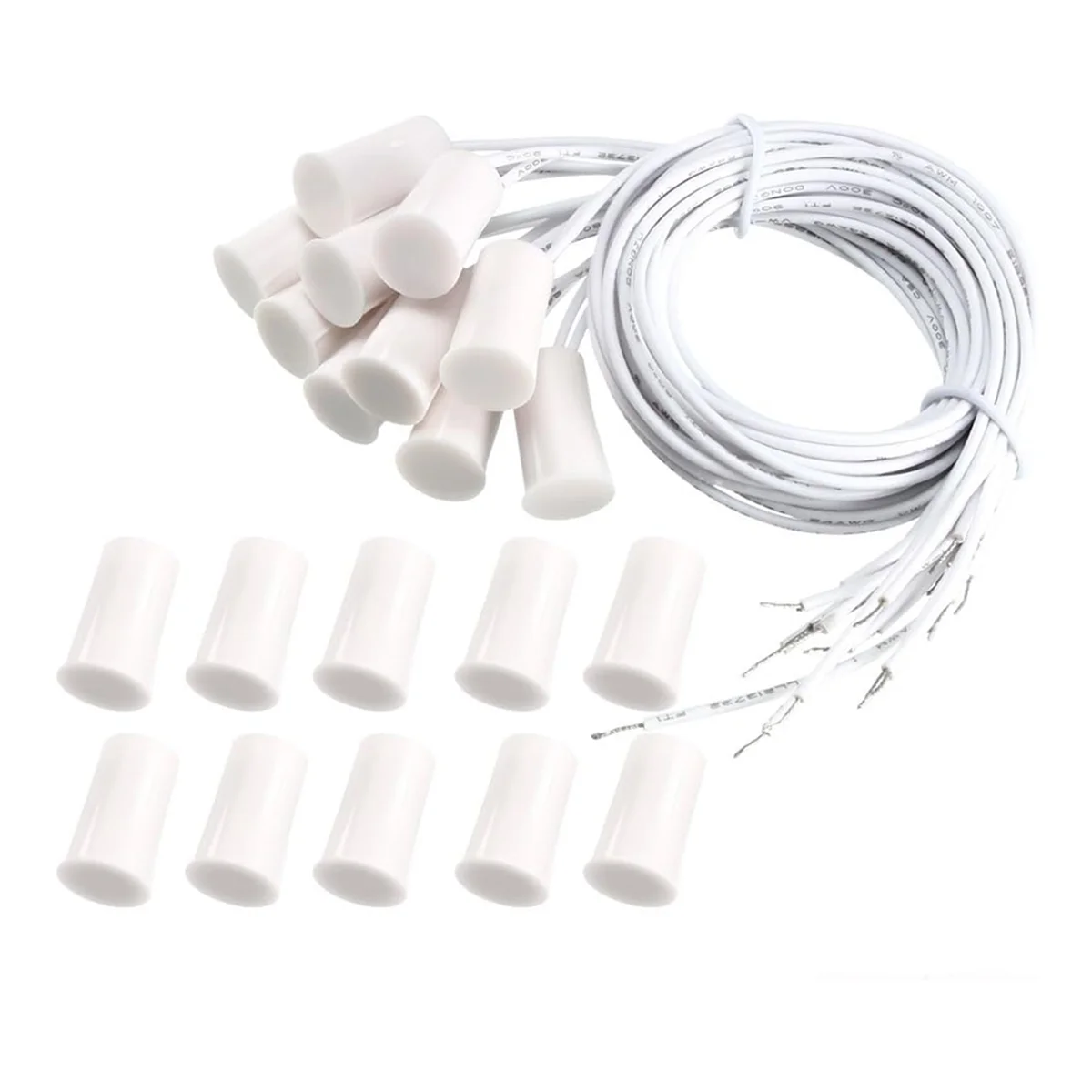 مفتاح الباب المغناطيسي RC-33 NC راحة السلكية نافذة الأمن مستشعر الباب إنذار الأبيض (10 مجموعات) GSY