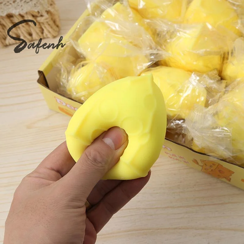 New Cheese Squishies Toy Slow Rising Stress Relief Fidget Toy For Adults Anti-Anxiety Gifts Funny Squeeze Slow Rebound Toy
