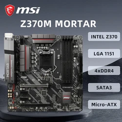 MSI-Z370Mモルタルマザーボード,i9-9900KF, i7-9700K, i5-9600 cpu,lga1151,4 × ddr4 dimm,64gb,4xm2,nvme,メインボードをサポート