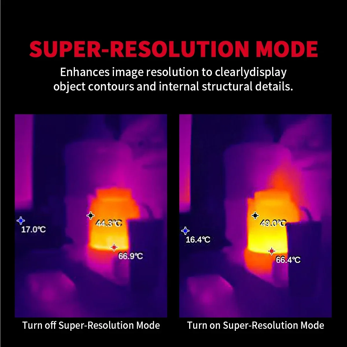 กล้องถ่ายภาพความร้อนแบบชาร์จไฟได้ HABOTEST HT821A -20 ℃ ~550 ℃   กล้องถ่ายภาพความร้อนแบบมือถือ กันน้ำ กันฝุ่น และกันกระแทก