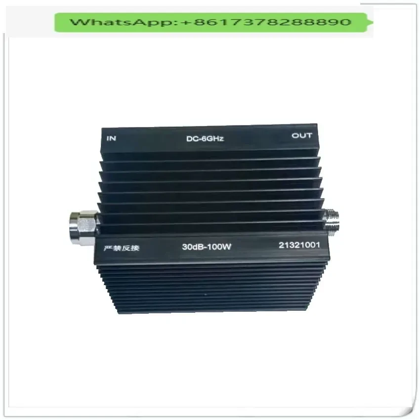 100W Fixed Attenuator N Type Frequency DC-6GHz 1-60dB