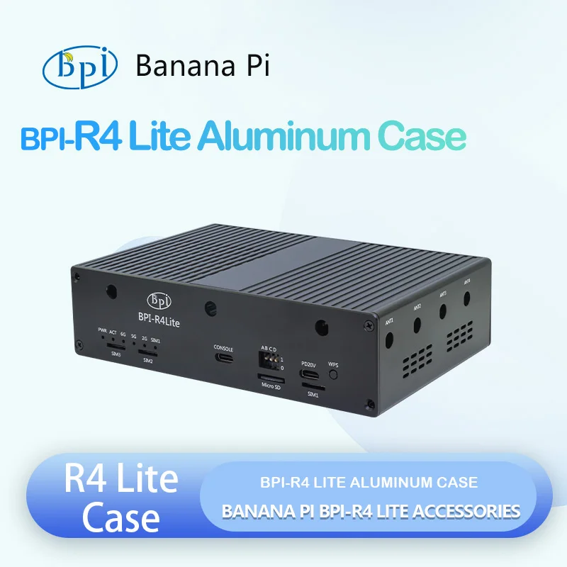 

Алюминиевый чехол Banana Pi BPI-R4 Lite для Banana Pi BPI-R4 Lite, аксессуары для макетной платы BPI