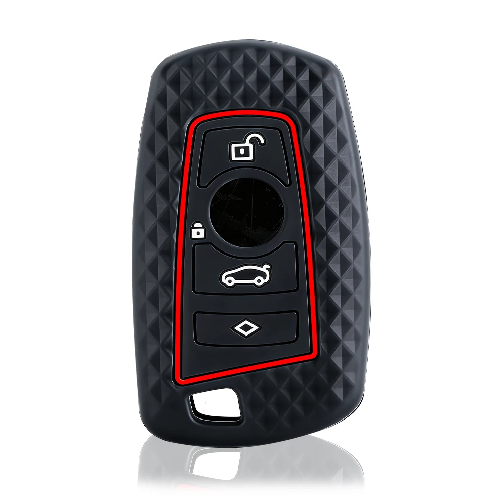 For BMW F30 F31 F32 F34 F20 F21 F07 F10 1 3 5 7 Series X1 X3 G01 X4 G02 X5 F15 F16 M3 M4 Silicone Car Key Case Cover Shell Fob