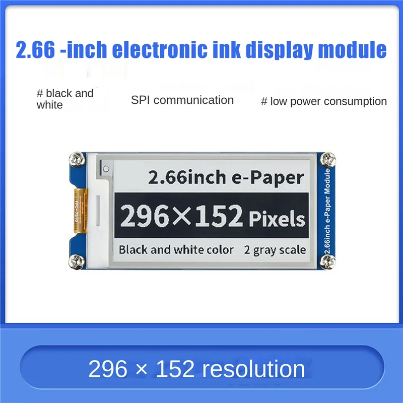 Exquisite-2X Adatto per il modulo schermo E-Paper E-Ink Raspberry Pi da 2,66 pollici