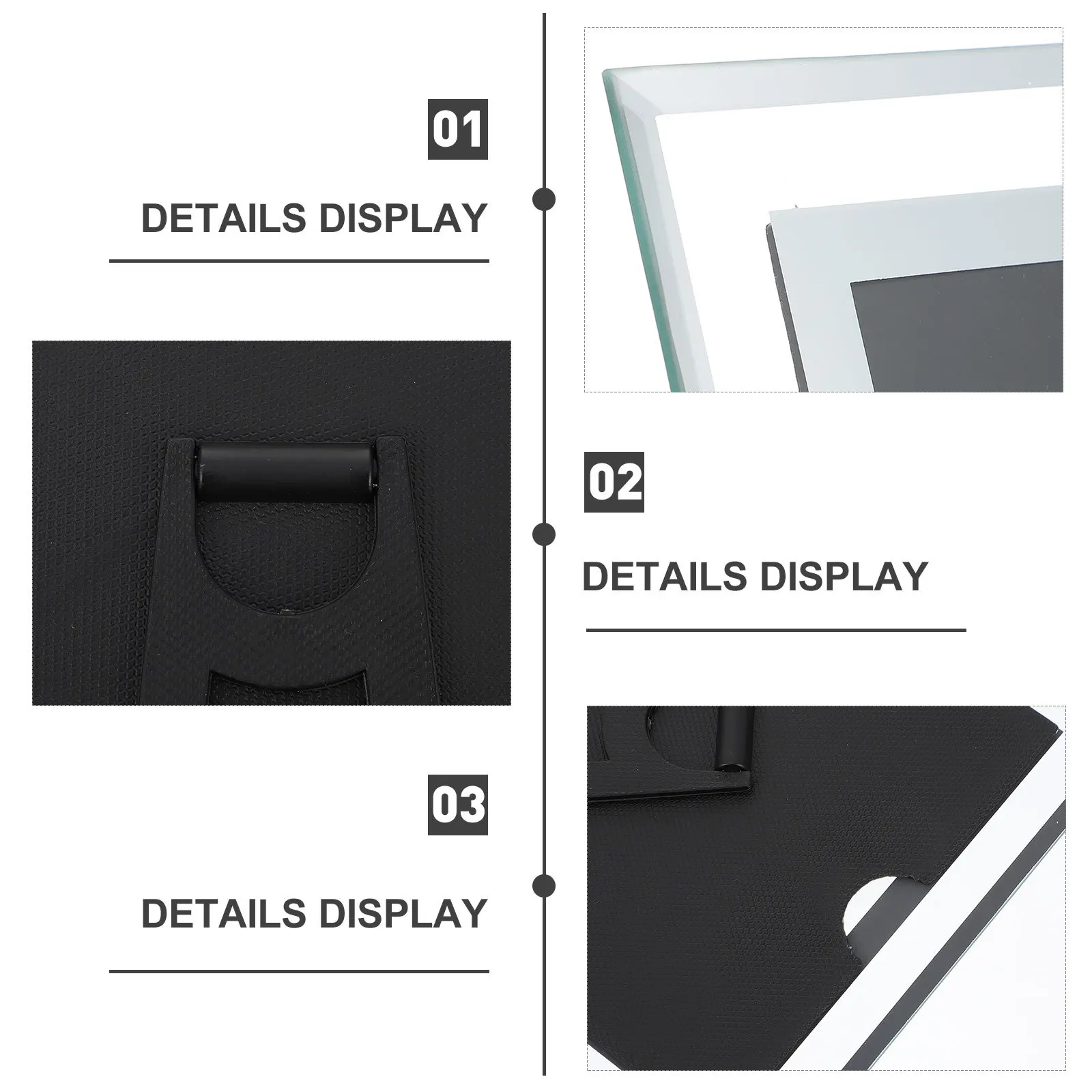 

1Pcs Decorative Crystal Photo Frame Simple Style Exquisite Picture Display Holder Desktop Photo Frame for Home Bedroom Gift and