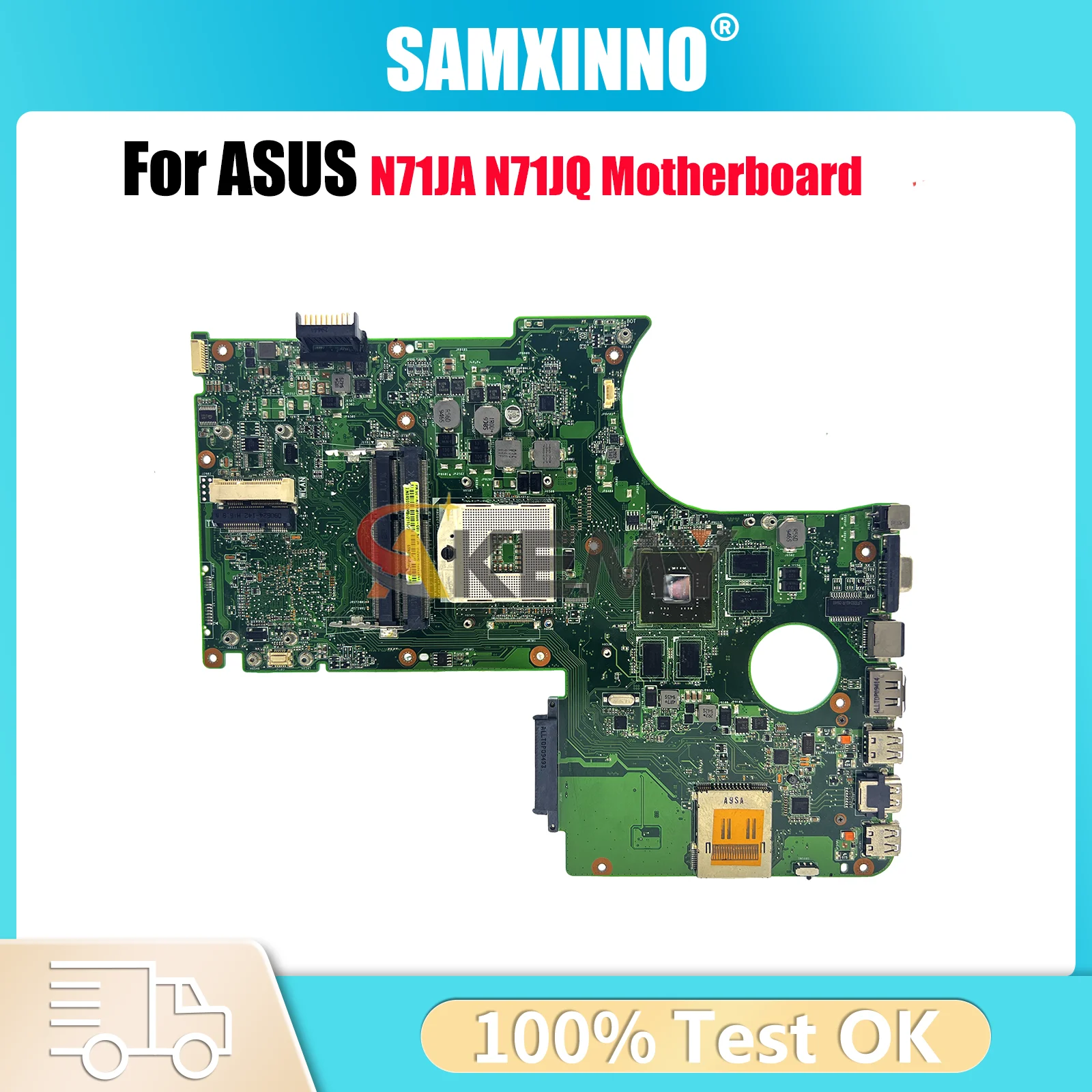 

N71JA Laptop Motherboard For ASUS ROG N71J N71JQ N71JA Notebook Mainboard This item is in stock 100% tests OK fast shipping