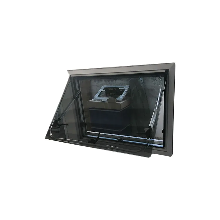 Good Quality Motorhome Accessories Double Glaze Right Angle Extrapolated Window RV Window For Caravan RV
