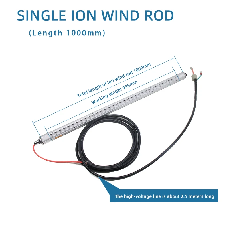 Hochwertige Ionenstab zur statischen Beseitigung, antistatische Ausrüstung, statischer Eliminator, 7 kV-Transformator, antistatischer Ionenstab