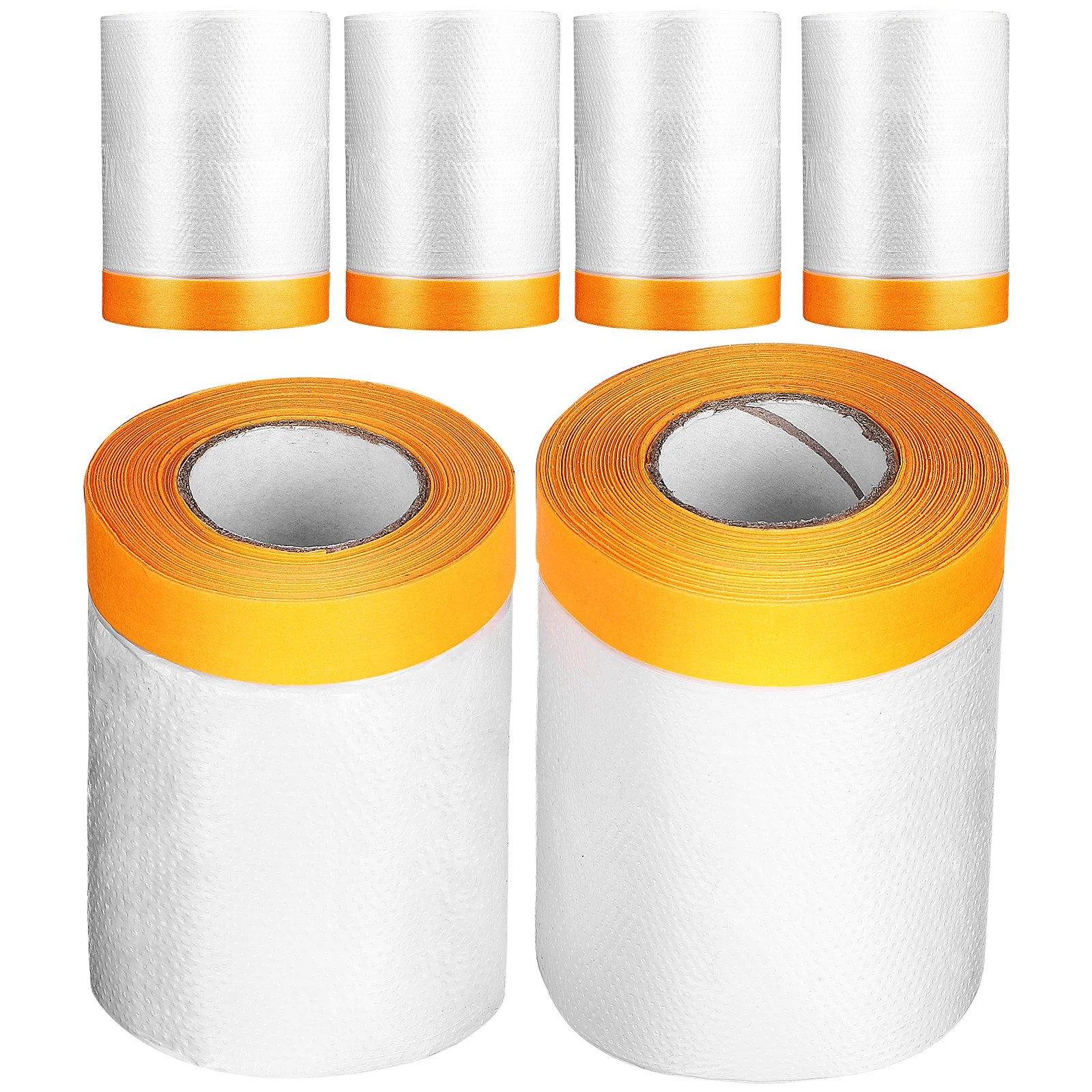 

6 Rolls Film Duct Tape Home Decoration Paint Protective Masking Paper Film Self Adhesive Easy Remove Furniture Floor