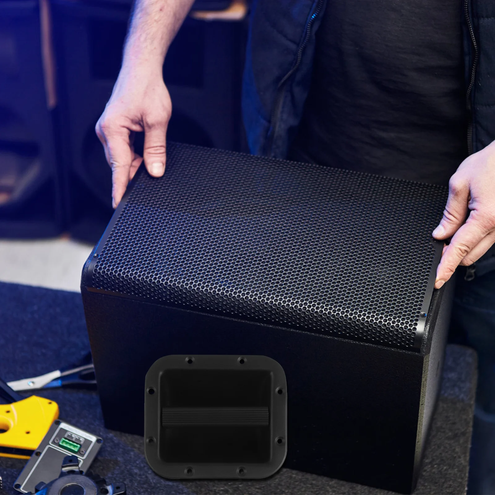 

Speaker Cabinet Handles 177Mm X 152Mm Metal Side Mount Handle For Audio Guitar Box Monitor Heavy Load Replacement Pull