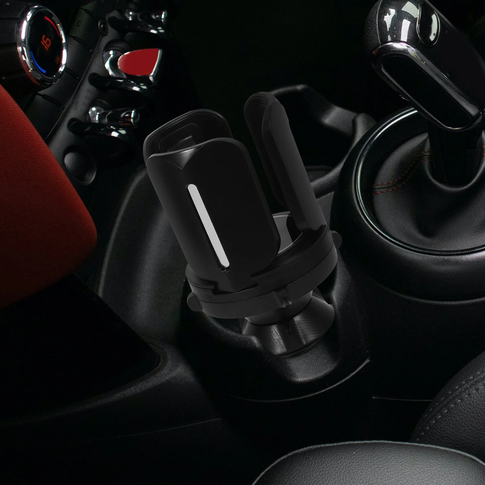 

Durable Multi-Functional Car Cup Holder Adapter Securely Holds Water Bottles Phones Easy Install No Tools Required Universal Fit