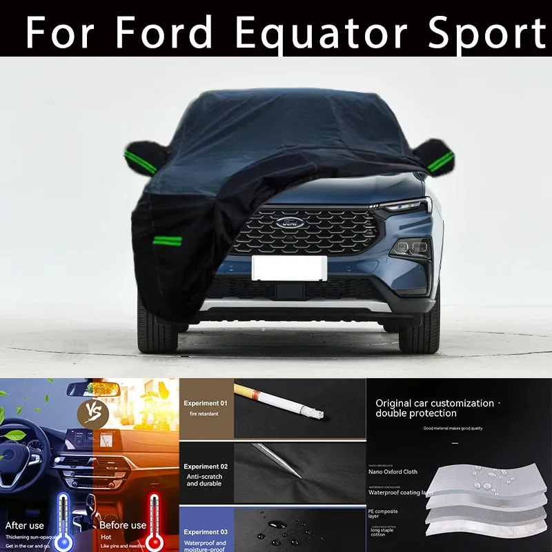 

For Ford Equator Sport Outdoor Protection Full Car Covers Snow Cover Sunshade Waterproof Dustproof Exterior Car accessories