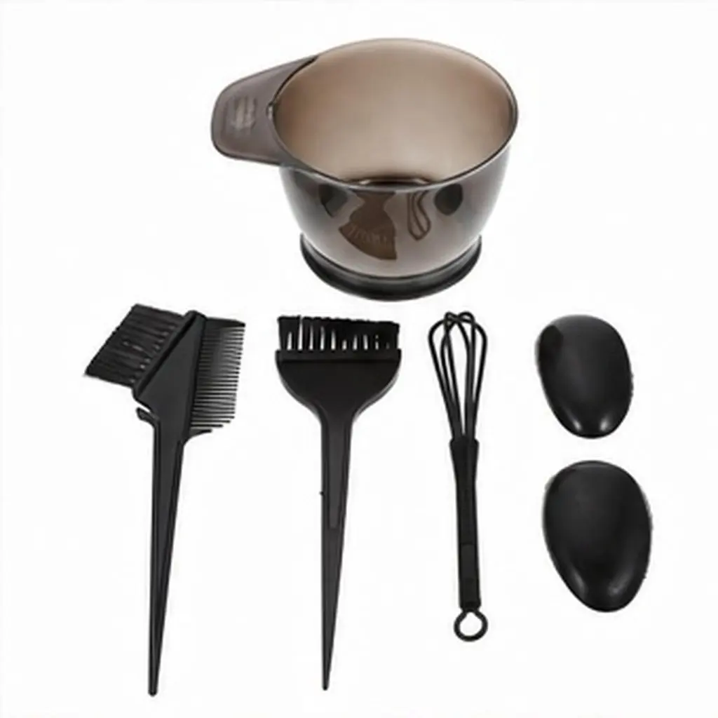 1Set Premium Hair Tinting Kit Featuring Ergonomic Brushes Non Slip Bowl Earmuffs for Easy Coloring Without Stains Hair Dyeing
